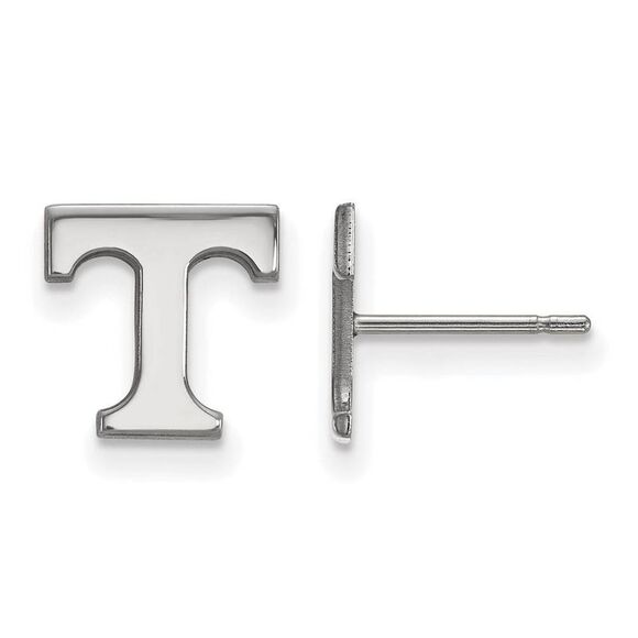 Sterling Silver University of Tennessee XS (Tiny) 'T' Post Earrings - Picture 1 of 3